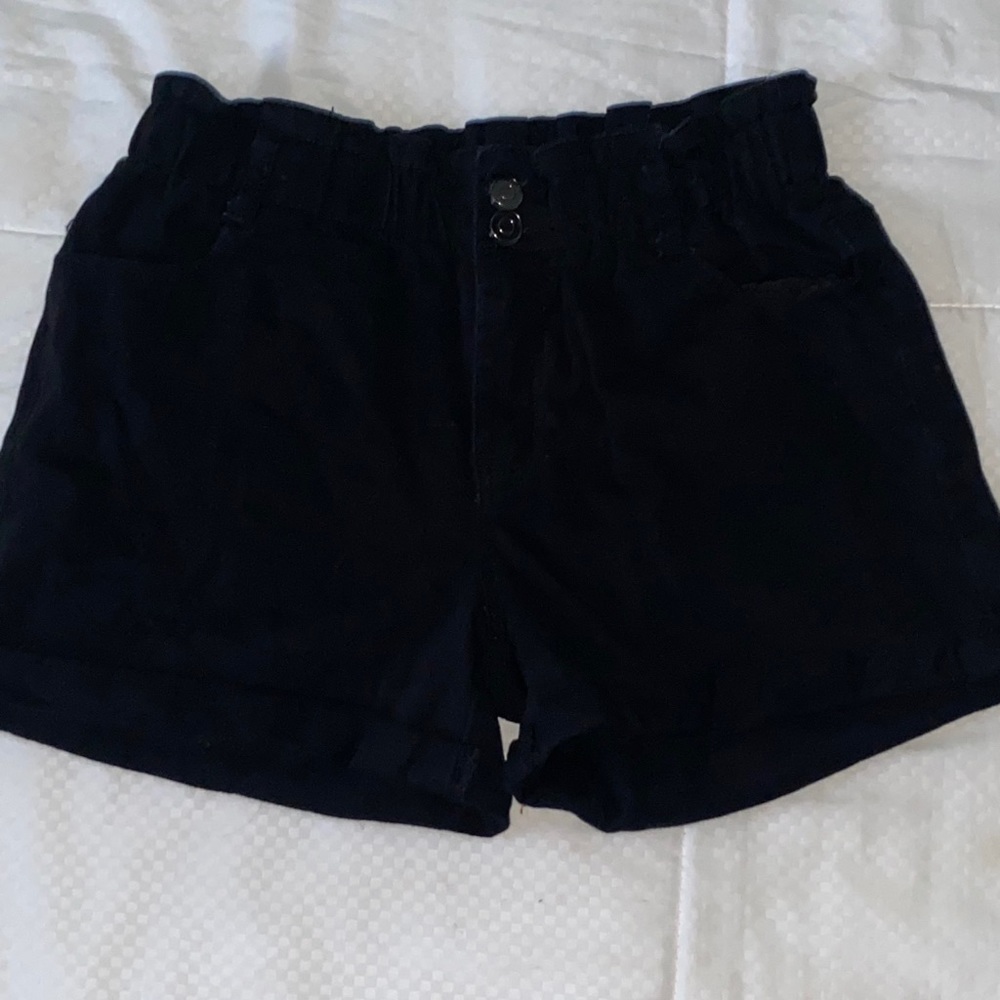 Black high waisted shorts
